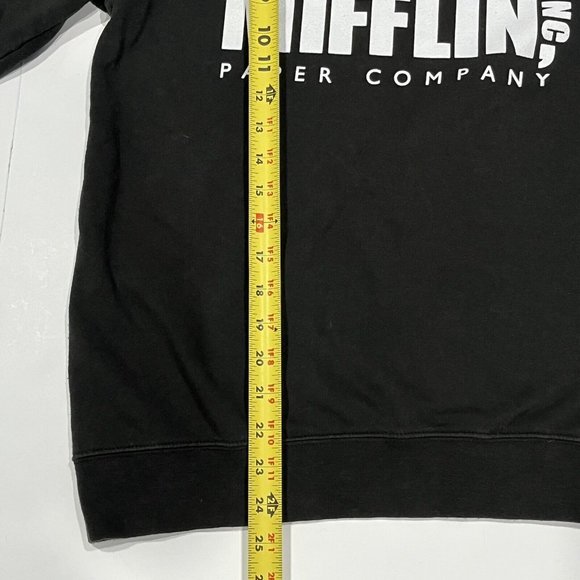 The Office Dunder Mifflin Inc Paper Company Black Crewneck Sweater Size Small - Picture 12 of 14